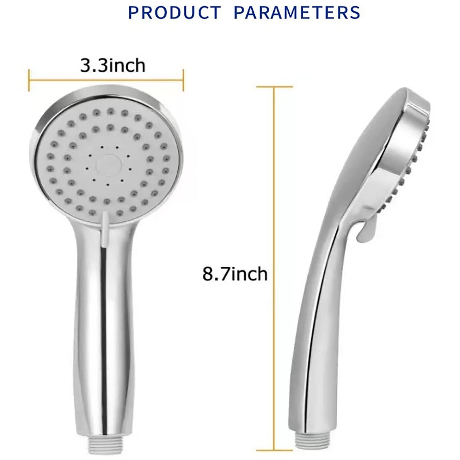 SWHC Alcachofa Ducha, 3 Modos Alta Presión Antical Alcachofa de Ducha de Mano, ABS Cromo Universal Ahorro de Agua Duchas de Baño Alcachofa Fácil de Instalación