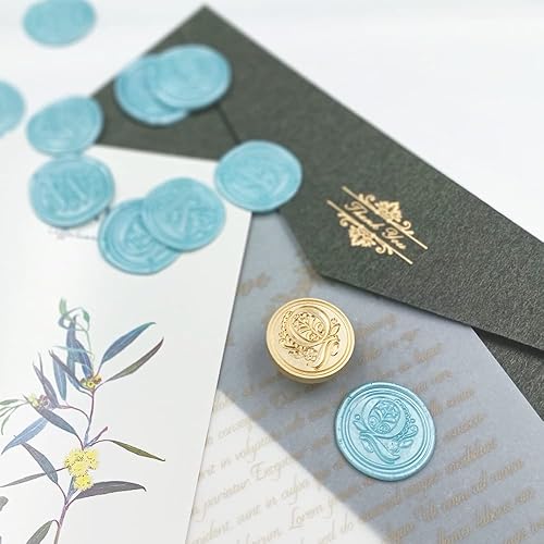 Miniatura 40 de Sello medieval tradicional de cera del alfabeto, con cabeza de latón, con mango de madera, para tarjeta/sobre, regalo (letra Z)