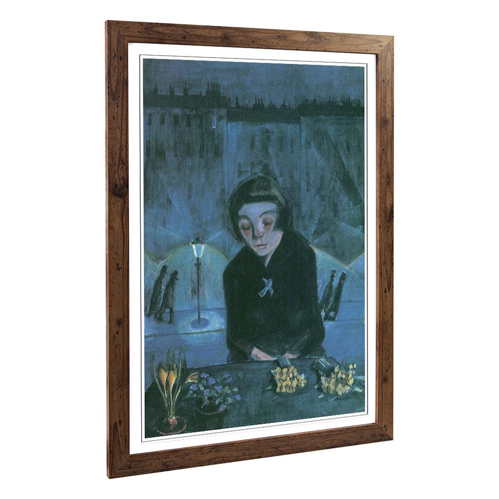 Big Box Art Framed Print of Walter Sonia Gramatte Design | Wall Art Picture | Home Decor for Kitchen, Living, Dining Room, Bedroom, Hallway, Office, Walnut, A2 / 24.5x18 Inch / 62x45cm