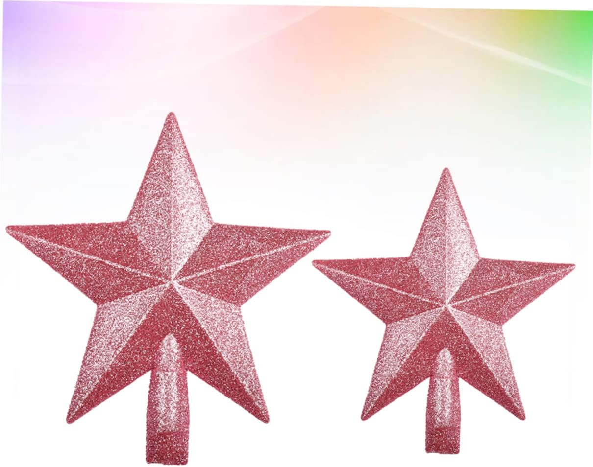 High Heel 2pcs Christmas Tree Star Wire Tree Star LED Christmas Tree Topper Christmas Tree Top Star Pink High Heel