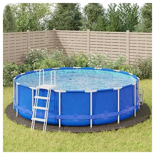 Vidaxl Tapiz De Suelo Piscina Geotextil De Poliéster Gris Claro Ø550Cm