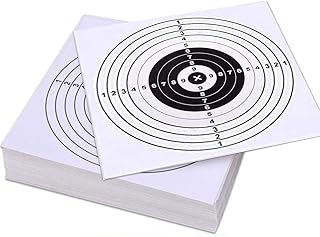 Remarkable Air Shot Paper Targets, 100 Pack 5.5in Papers Target for Pellet Trap Air Shot Targets and Shooting Range Pellet Catcher for Airsoft Training and Shooting Practice (White)
