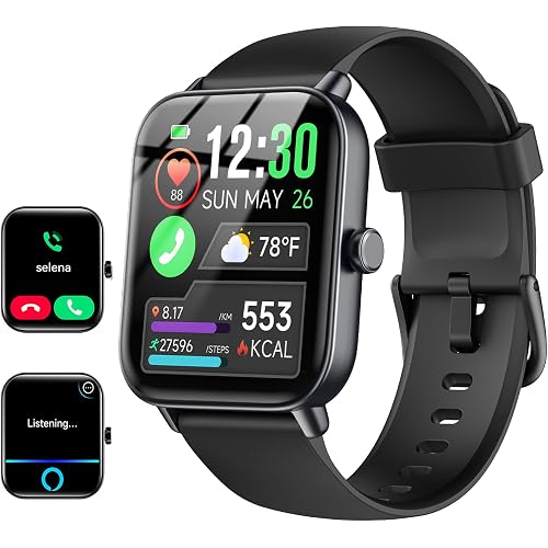 Smart Watch for Women/Men, Bluetooth Calling, Alexa built-in, iOS Android