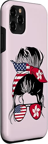 Vista 3 de Funda para iPhone 11 Pro Half Hong Kong Half American Mix Hong Kong Roots