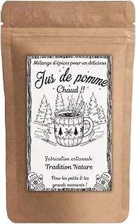 Mélange d'épices pour Jus de pomme chaud - Préparation pour 6L - Alternative au vin chaud sans alcool - Sachet 75g