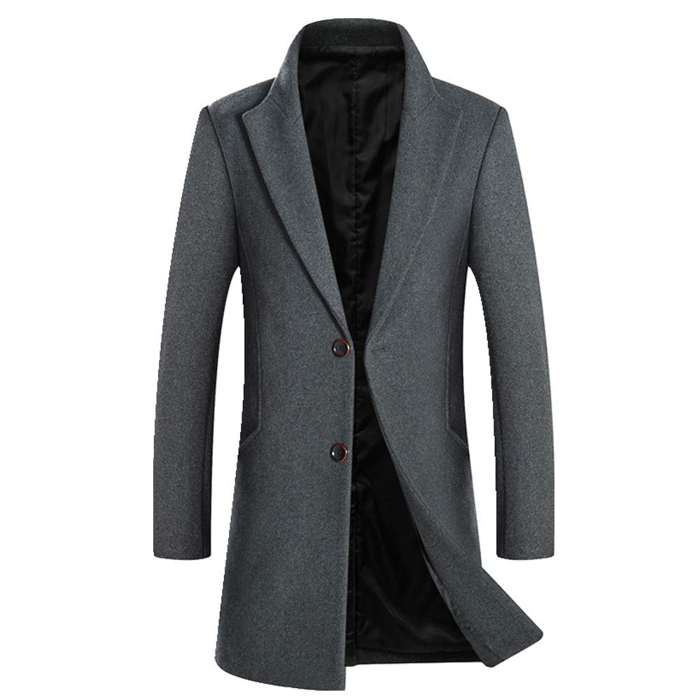 Płaszcz jesienny i zimowy męski pogrubiony slim fit średni i długi płaszcz płaszcz męski