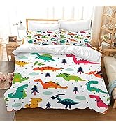 Housse De Couette - Cheval - Parure De Lit 3 Pièces - 220x240cm - Blanc - Motif 3D