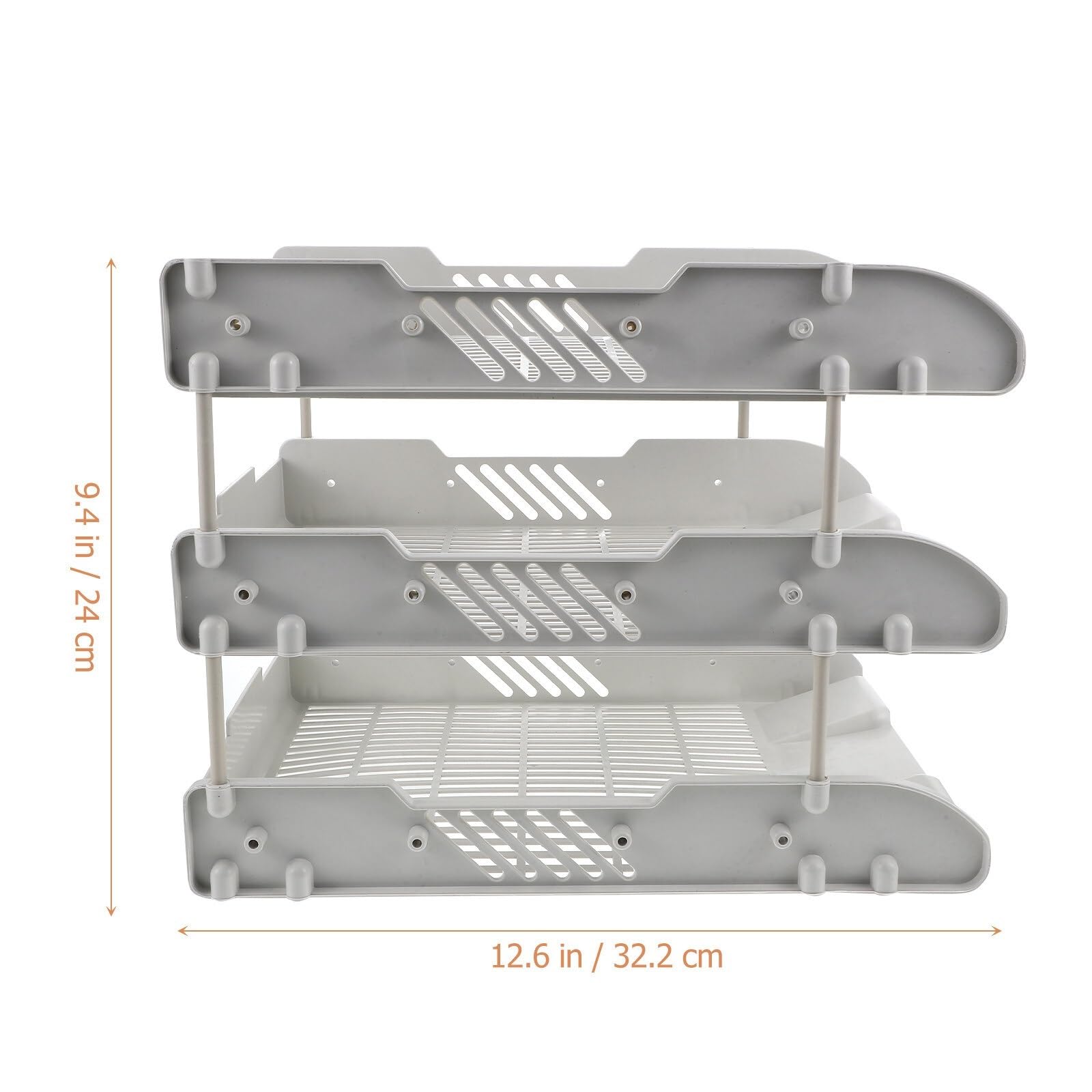 Briefablage 3-stufiger Desktop-Datei-Organizer, Schreibtisch-Dokumentenablage