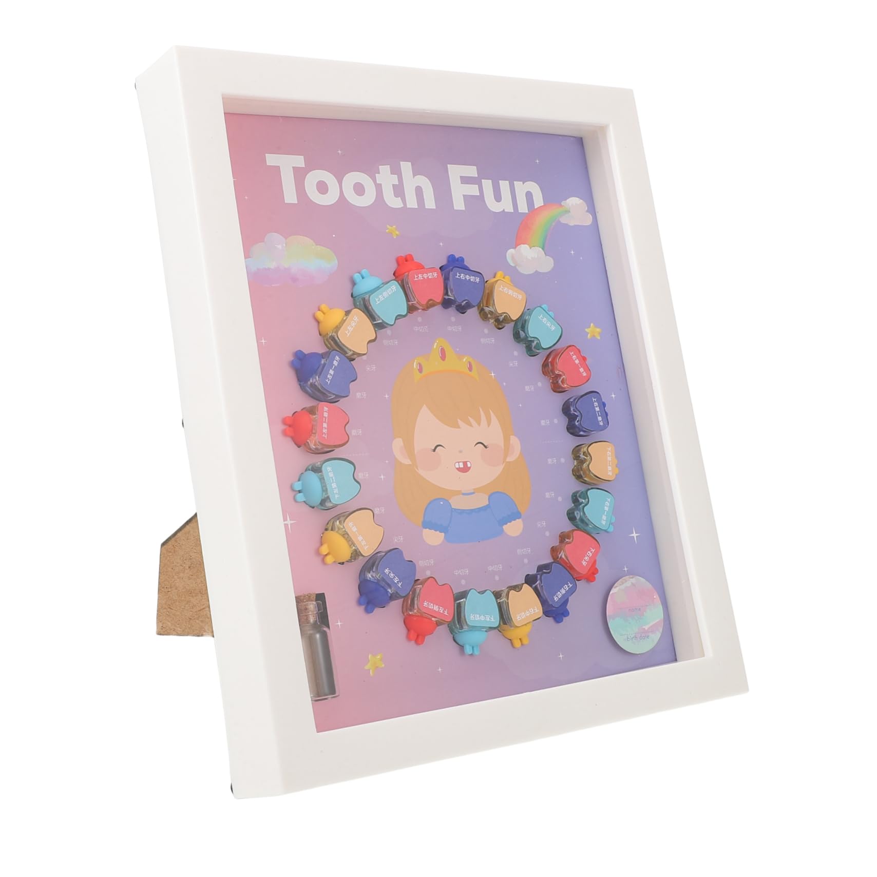 Abaodam 1Set First Tooth Storage Box Cartoon Teeth Holder and Keepsake Organizer for Newborns Tooth Fairy Memory Box for Boys and Keepsake for Milestones