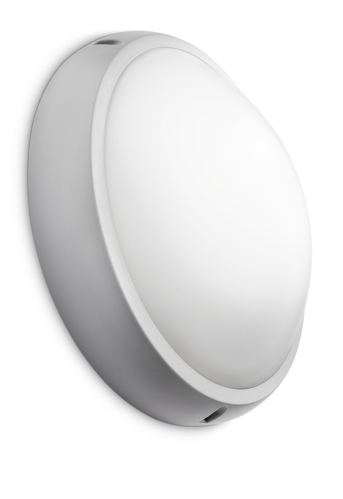 PHILIPS Lighting Paradise Lampada Tonda da Parete da Esterno, Sintetico, Lampadina Inclusa, Grigio