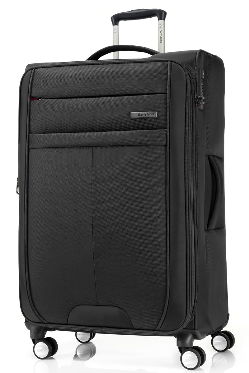 Trolley Bag Suitcase for Travel | Synch 79 Cms Polyester Softsided Large Check-in Luggage Trolley Bag with Expandable Zip, Black-image-44