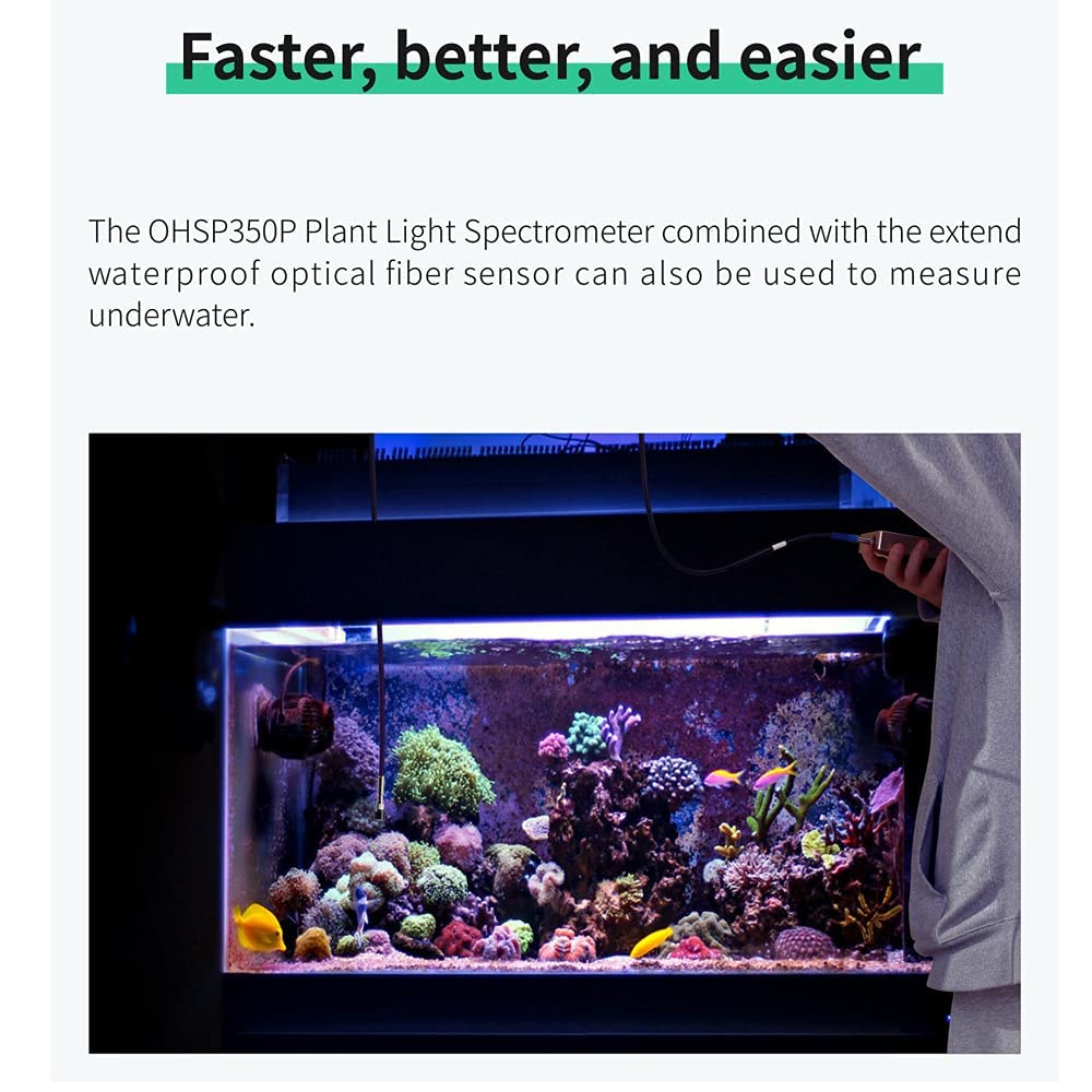 OHSP350P PAR PPFD Spektrometer wasserdichter Sensor HOPOOCOLOR