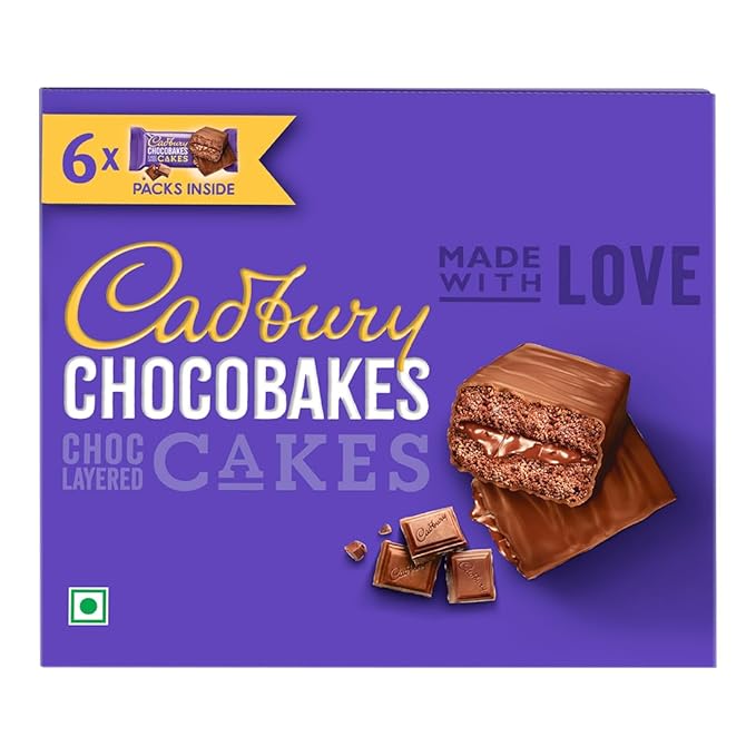 Cadbury Chocobakes ChocLayered Cakes, 114 g at Rs. 45