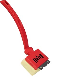 Feasto Bristle Free Grill Brush with Scraper for Outdoor Grills, Red