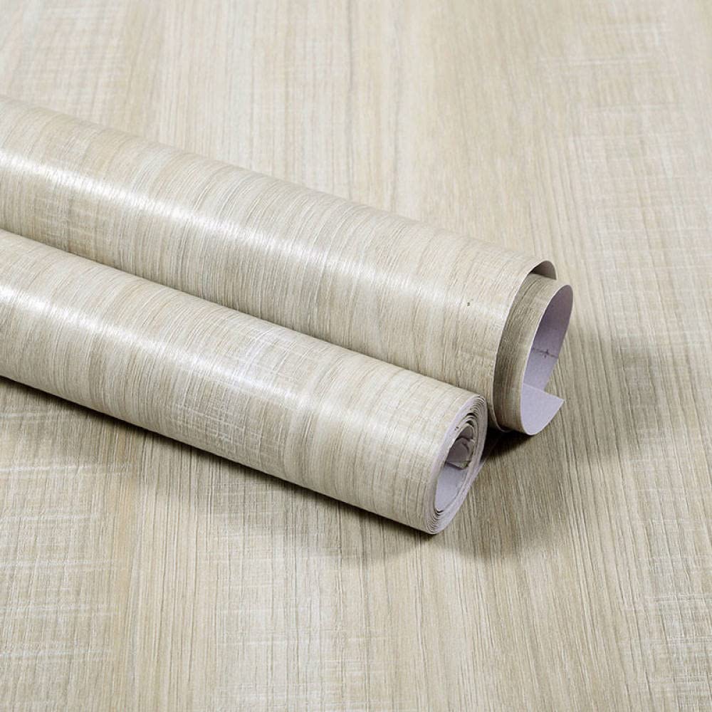Carta Da Parati Moderna, Pellicola Per Carta Da Parati A Buccia E Bastone In Pvc Effetto Venatura Del Legno Giallo Chiaro Classica Pellicola Per Mobili In Vinile Appiccicoso Impermeabile Per La Rist