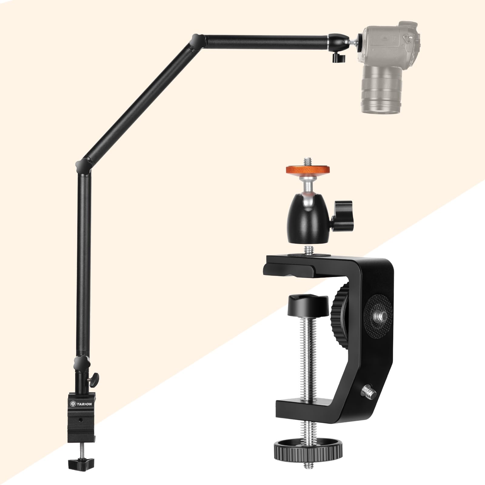 Tripod Camera TARION Camera Desk Mount Stand Articulating Arm