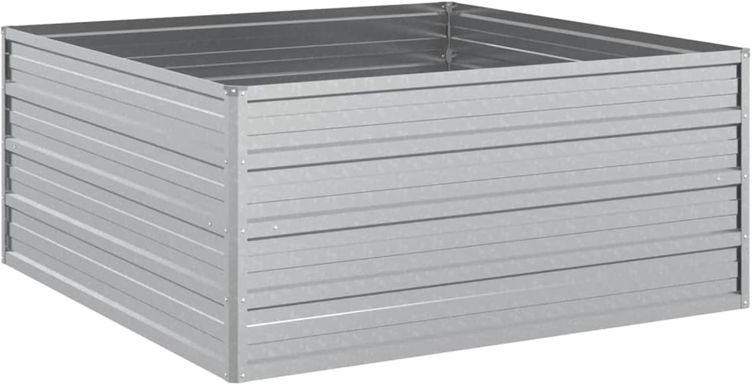 Festnight Metal Raised Garden Bed,Galvanised Steel Raised Beds, Metal