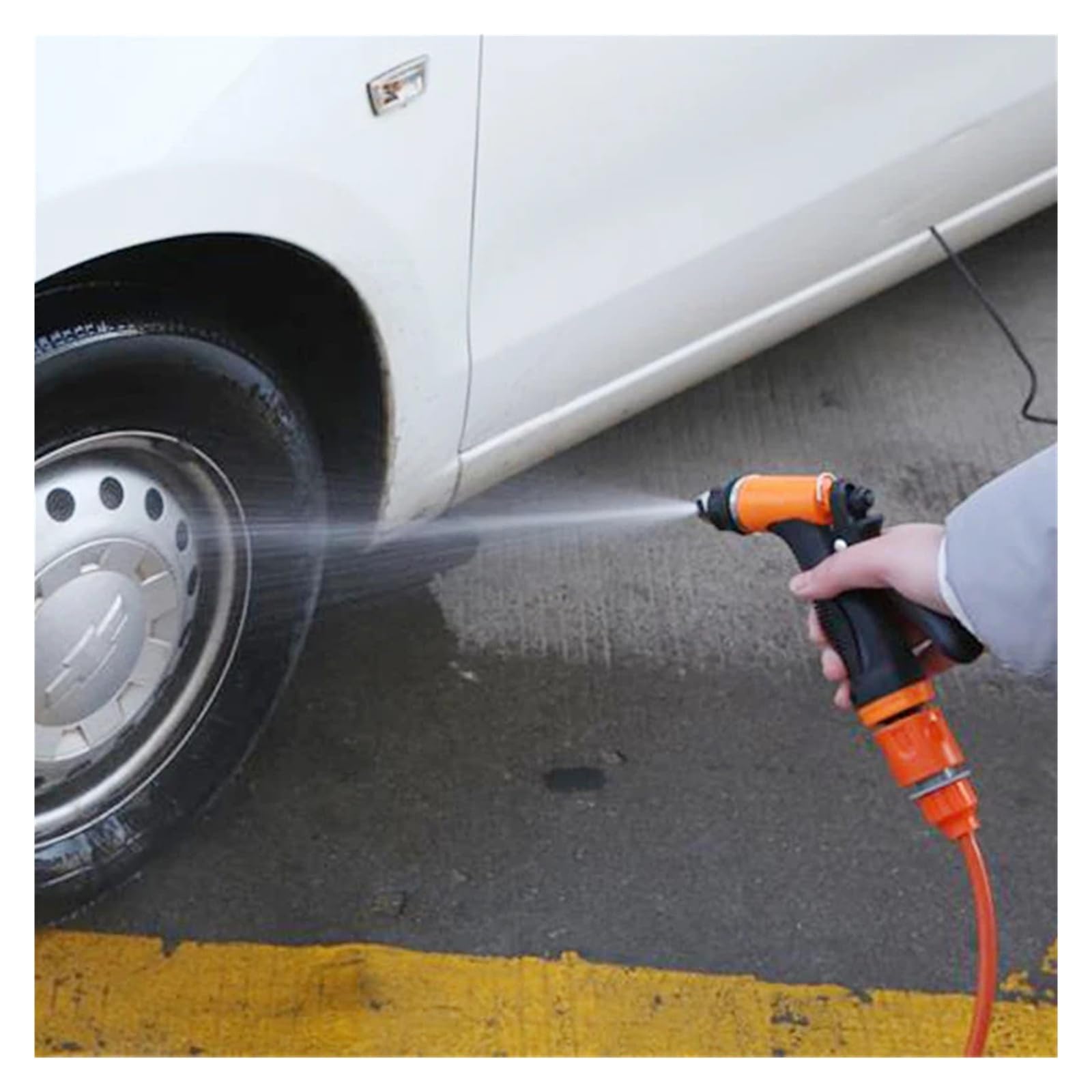 12V Tragbare Autowaschpistole mit Hochdruck-Sprühpumpe, Autowaschgerät, Autoreinigungsset for die Autowäsche und Autopflege, elektrisches Gerät