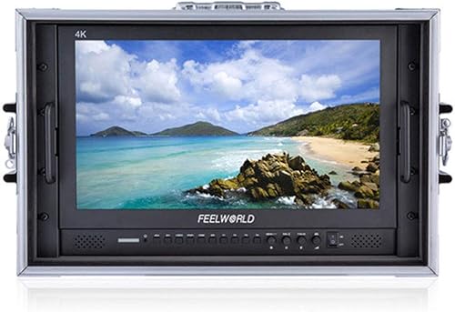 FEELWORLD P173-9HSD-CO 17.3 "1920x1080 Monitor de escritorio para monitoreo LCD de transmisión con 3G-SDI 4K HDMI AV YPbPr Full HD 8 Bit para evento