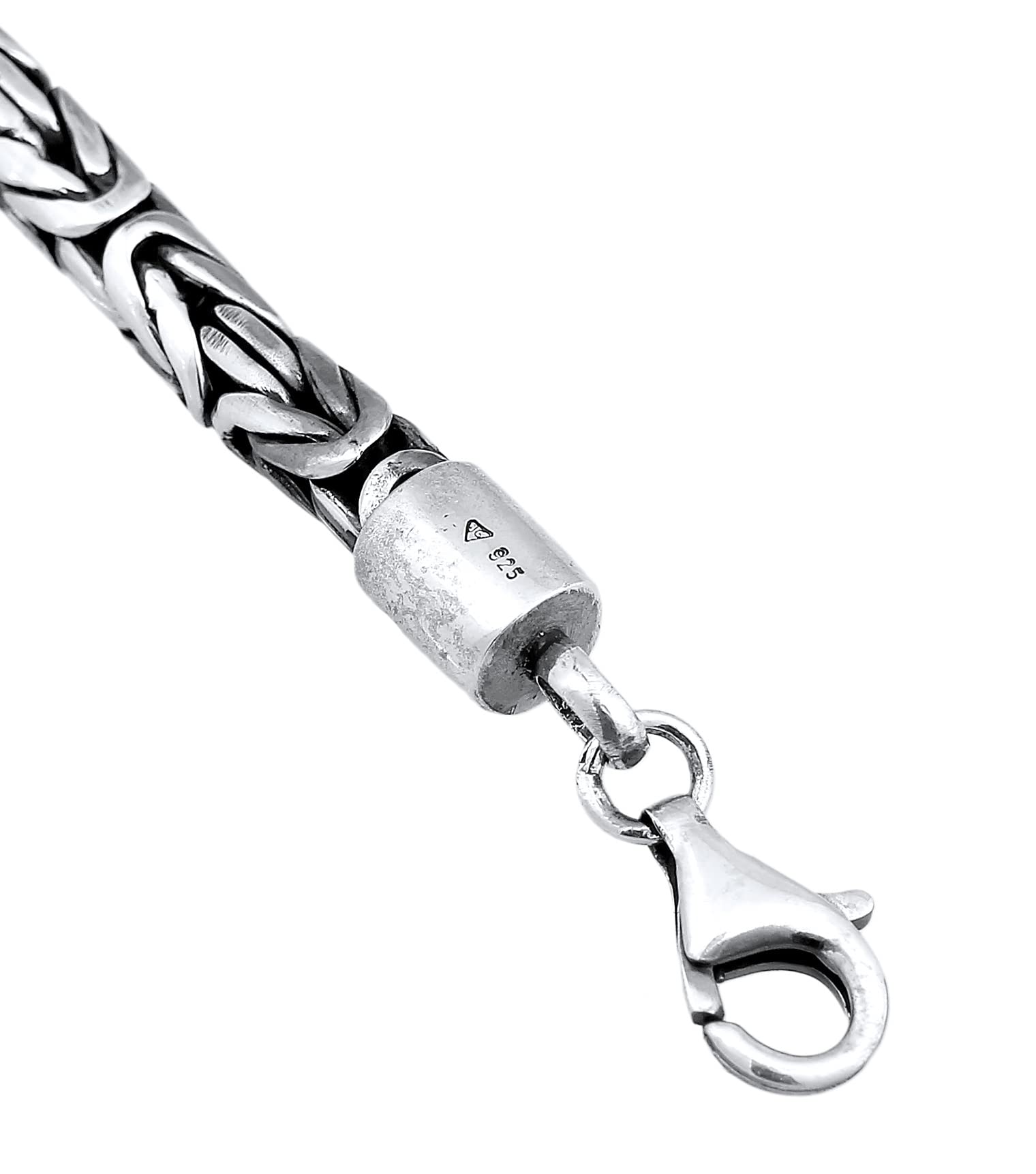 Kuzzoi Buddha Silber-Armband Herren 925 Silber Königsketten Armband (5 mm)