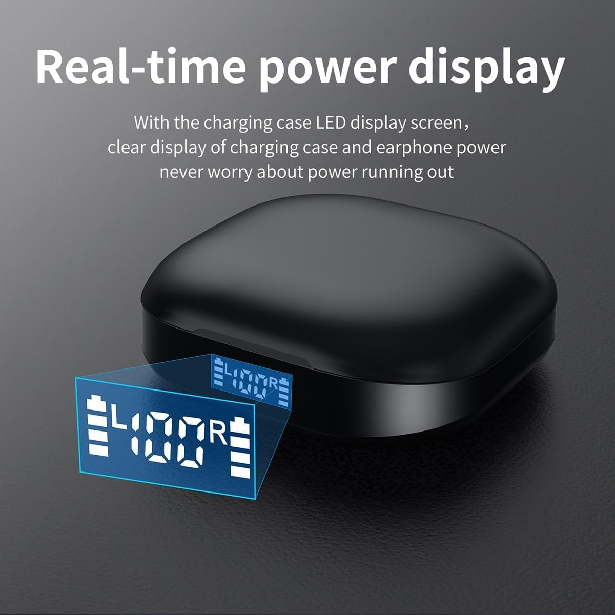 Open Ear Wireless Bluetooth Headphones, Touch Control Air Conduction Sport Ear Buds IPX5 Waterproof Headsets, 50 Hours Playtime Waterproof Sport Earbuds for Android iPhone TV - Image 4