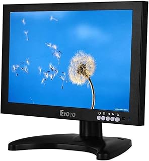 Eyoyo 10 Inch IPS LCD HDMI Monitor 1920x1200 Full HD Monitor with HDMI/BNC/VGA/USB Input and Speaker for FPV Video Display DVD PC Laptop