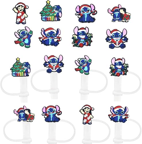 Funda para popote de 0.394 pulgadas, diseño de dibujos animados para copa Stanley, 40 onzas, 30 onzas, cubierta de silicona para popote grande,