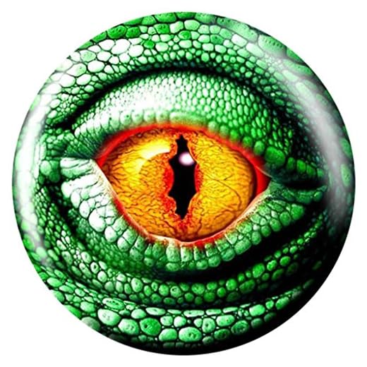 Brunswick Lizard Glow PRE-DRILLED Viz-A-Ball Bowling Ball (8lbs)