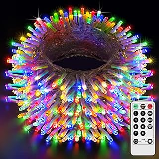 Hezbjiti String Lights, 120m 1000 LED Super Length Fairy Lights Plug in 8 Modes with Remote & Timer for Indoor Outdoor Birthday Wedding Home Garden Lawn Holiday Party Tree Decorations (Multicolor)