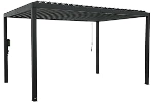 Sorara Outdoor Aluminum Louvered Pergola