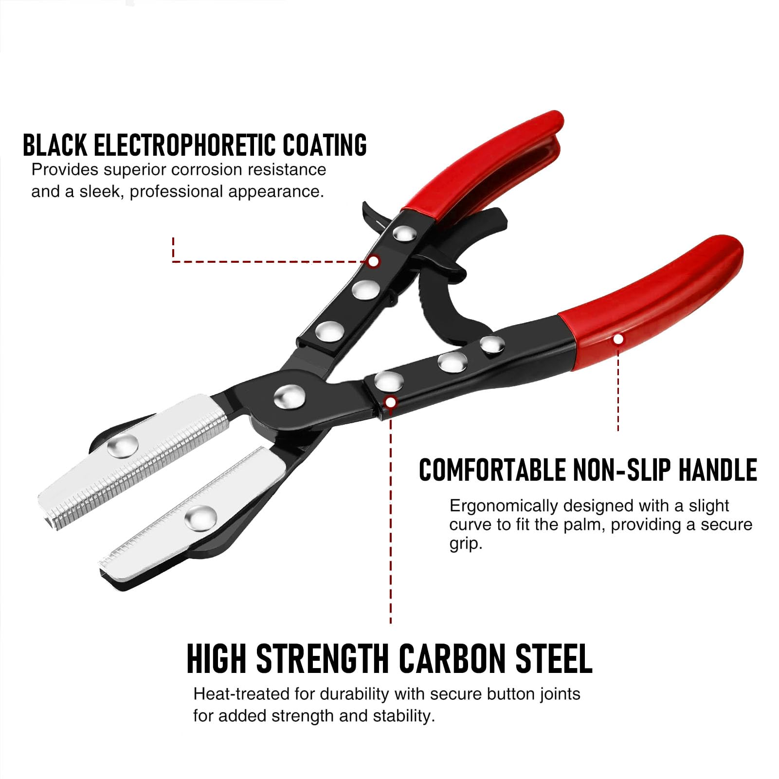 3Pcs Ratcheting Hose Pinch Pliers Set Locking Tube Clamp Pliers