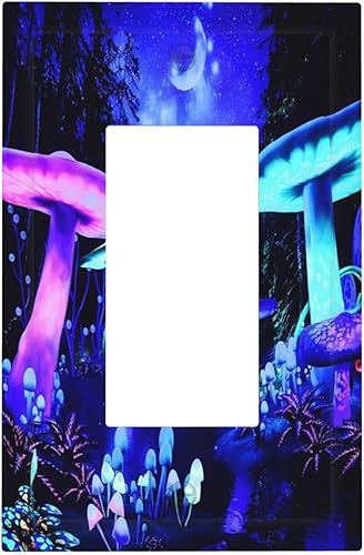 Miniatura 73 de Placa de pared de tortugas marinas, hierba oceánica, medusas, peces y algas marinas, placa de pared de doble palanca, cubierta de interruptor de luz