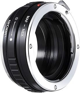 K&F Concept Lens Mount Adapter Compatible for Sony Alpha Minolta AF A-Type Lens to NEX E-Mount Mirrorless Camera