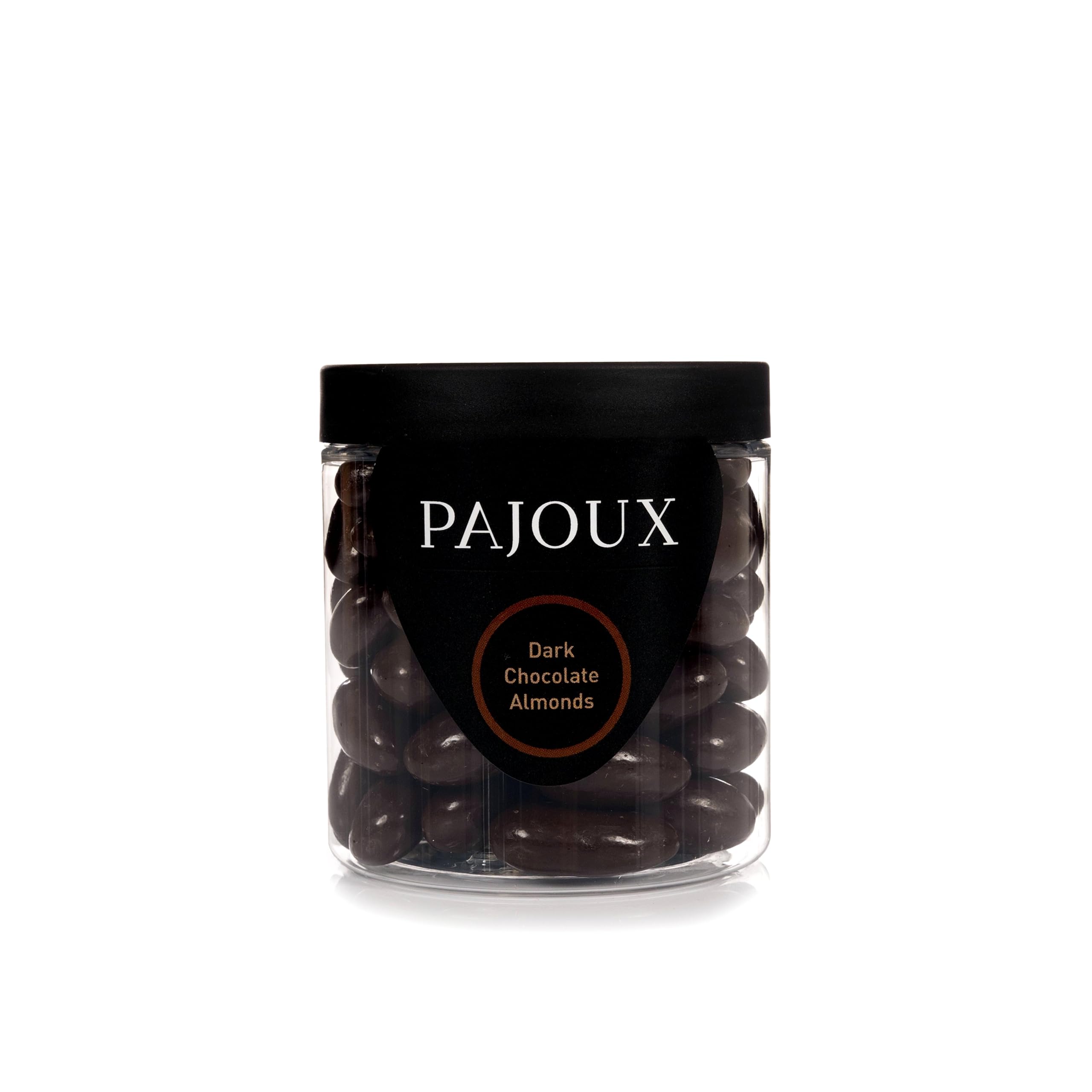 Dark Chocolate Almonds (Small) 180g | Chocolate Almonds - Dark Chocolate Covered Nuts - Whole Almond Nuts - Palm Oil Free - Chocolate in a Gift Jar