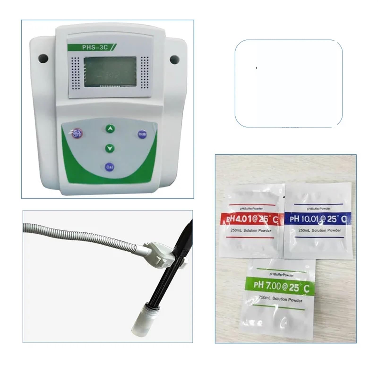 pH-Messgerät, 3-in-1 Digitaler Wassertester für pH- und mV-Messung, Genauigkeit 0,01 pH, Temperaturkompensiert, Empfindliches Analysegerät