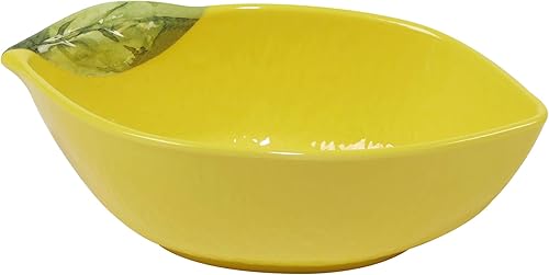 Miniatura 3 de Lemon Zest - Juego de 6 cuencos multiusos de melamina de 7.5 pulgadas, vajilla ligera irrompible inspirada en cítricos para ensalada, cereales,