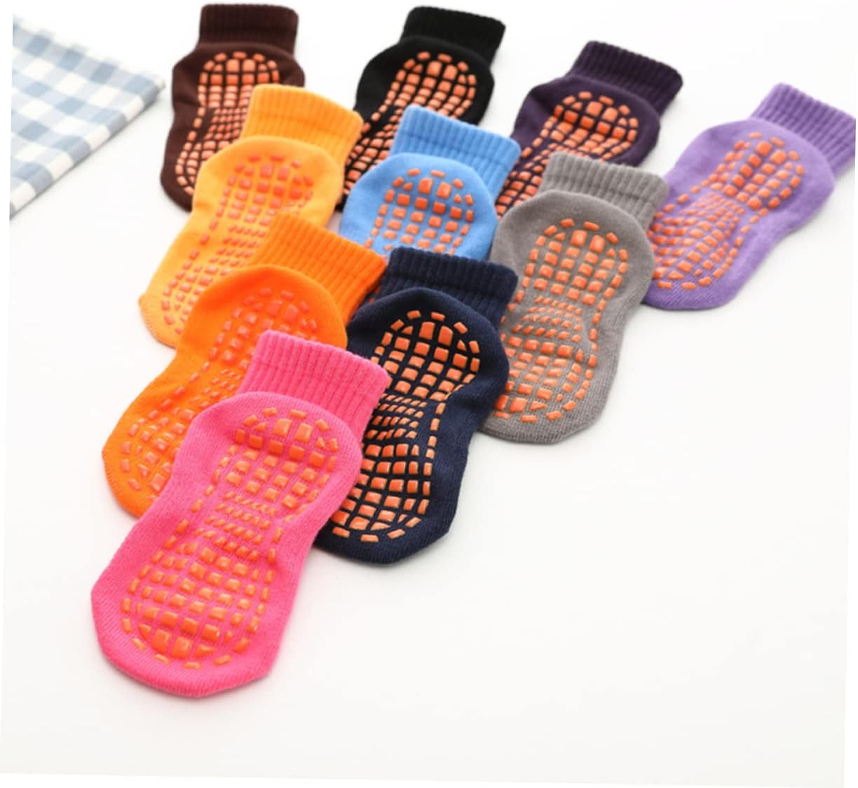 3pairs Non-slip Floor Socks Boys and Girls Sock Boy Girl's and Gripper Crew for and for and Trampoline Activities Years Old