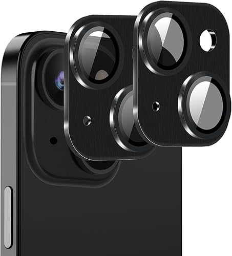 Miniatura 10 de Verde Paquete de 2 Protector de lente de cámara para iPhone 1515 Plus, Ultra HD 9H, cubierta de cámara de vidrio templado, pantalla de anillo de