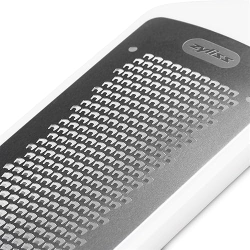 Vista 23 de Zyliss Rallador rotativo grabado con ácido de queso con tambores finos y gruesos, 1 paquete, color blanco