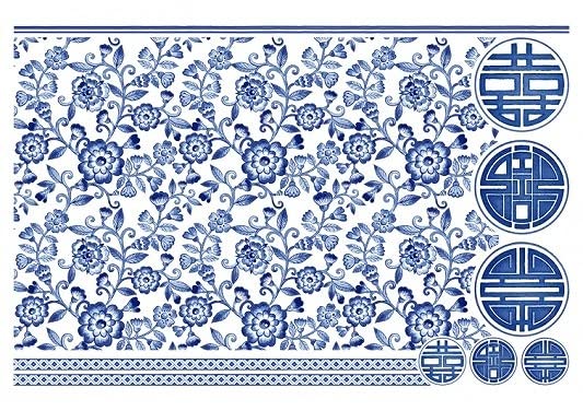 デザイン転写紙多数 Amazon.co.jp: ポーセラーツ 転写紙 花柄 CHINOISERIE