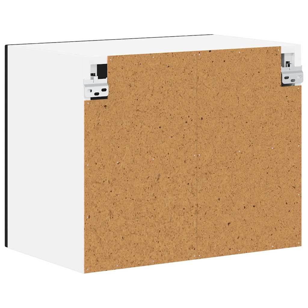 Zestaw 2 szafek kuchennych, czarne, 50 x 31 x 40 cm, materiał drewnopochodny, trwała szafka do przechowywania, nowoczesne wzornictwo do przechowywania w kuchni, uniwersalna szafka