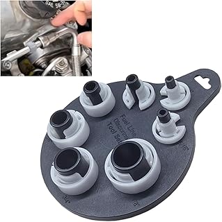 Air Conditioner and Fuel Line Quick Disconnect Tool Kit, 1/4-7/8in Plastic Automotive AC/Gas Removal Tool, 7 SAE Standard Sizes Fuel Line Disconnect Tool for Multiple Applications