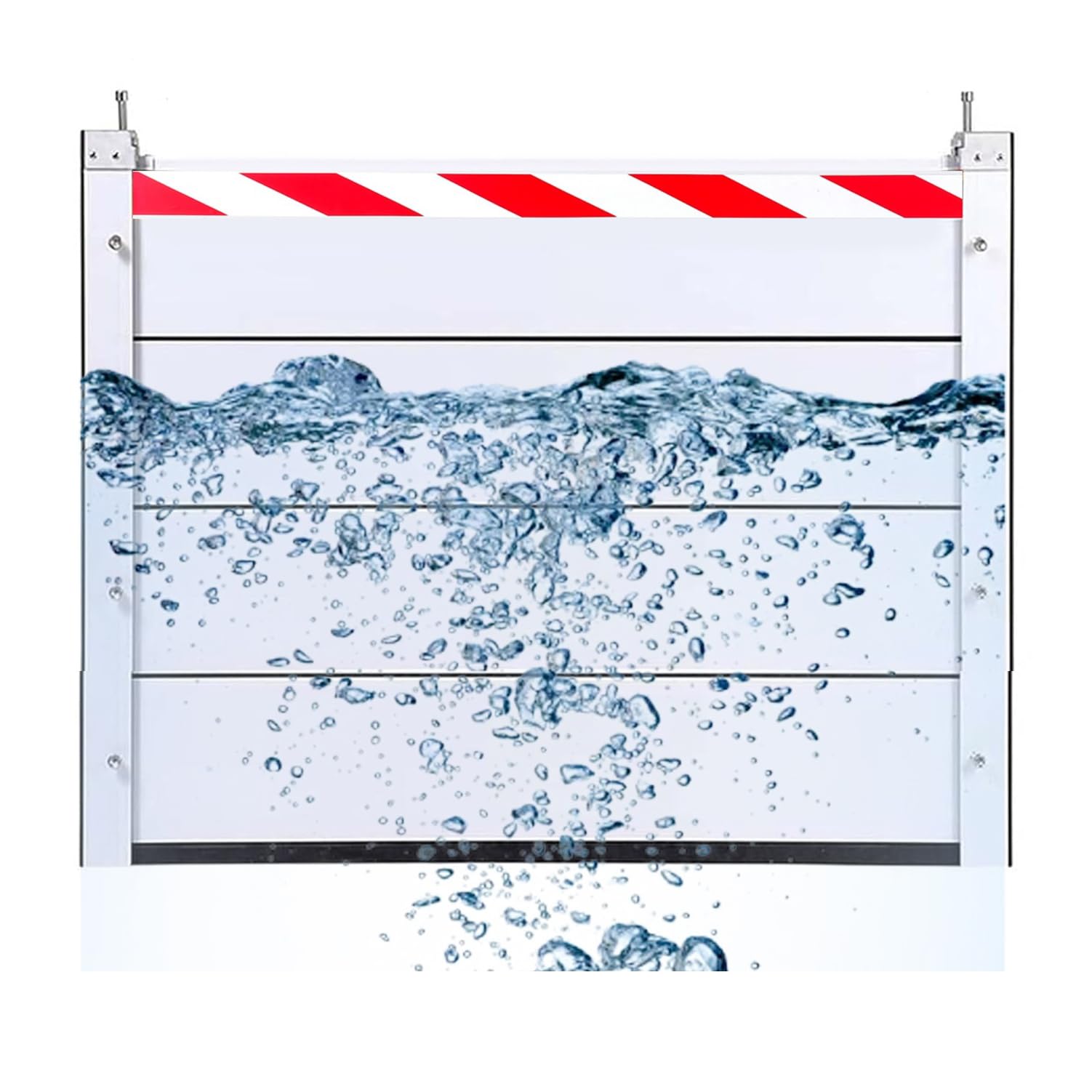 Mur anti-inondation à seuil en aluminium durable, panneau de protection 120x80cm