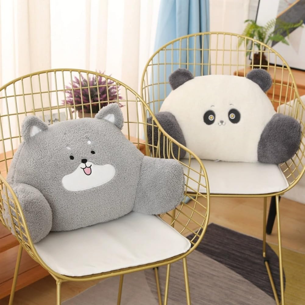Cute Cartoon Reading Pillow Soft Bed Rest Lumbar Pillow Comfortable Bed Wedge Backrest Chair Cushion for Reading,Relaxing,Watching TV,Gaming
