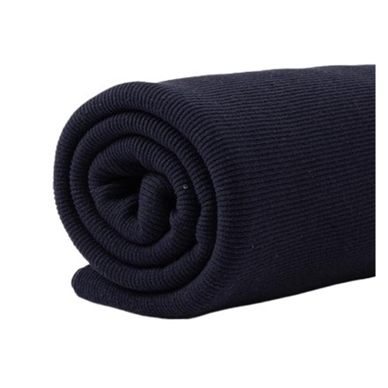 Trim Sleeve Cuffs Elastic Cotton Knitted Rib Fabric 2X2 Striped Rib Cuff Fabrics for Hoodies Collar Sleeve Coat Sweater DIY Clothes Sewing Ribbing Cuff(13deep Blue)