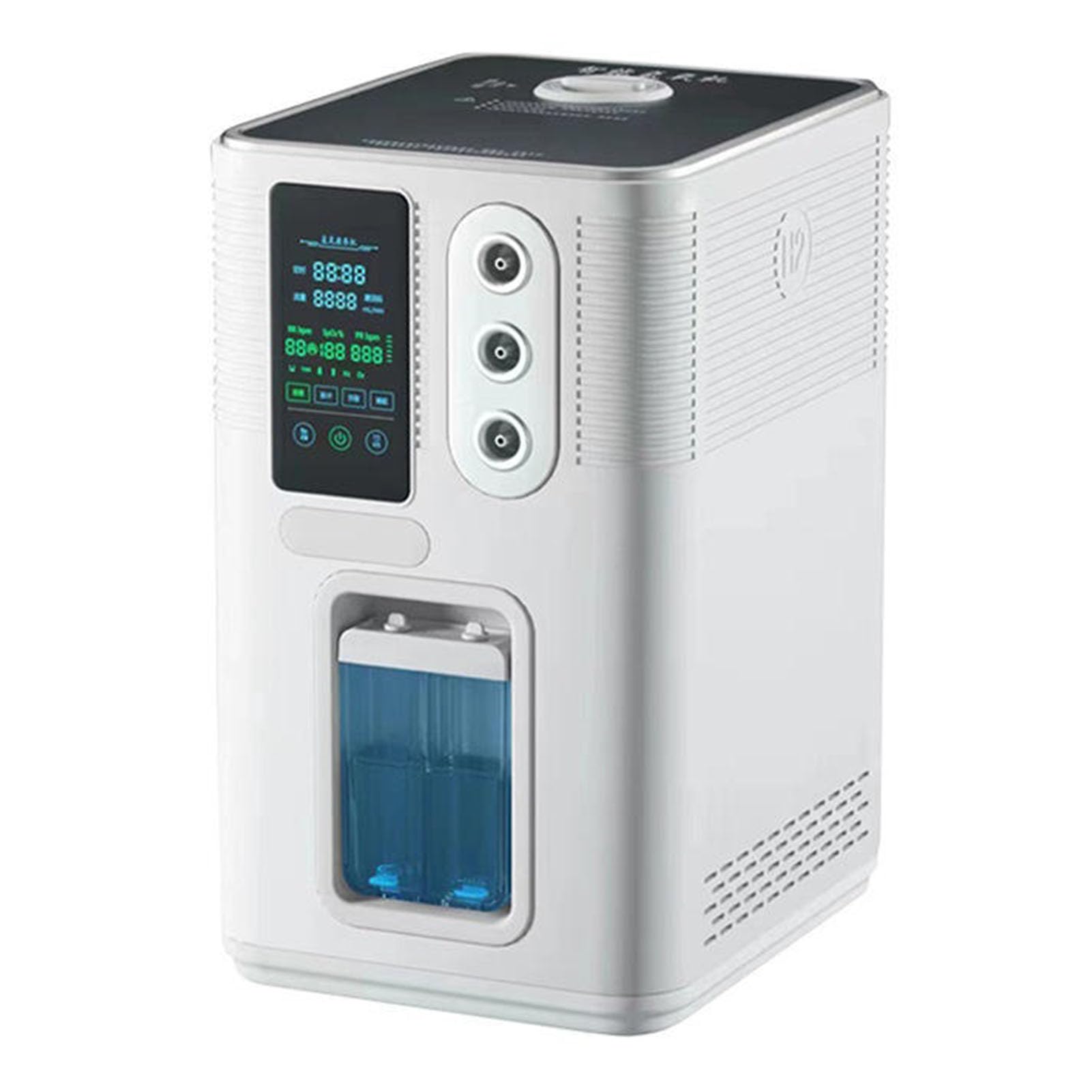 Urządzenie do inhalacji wodorem, przenośny generator wodoru PEM o wydajności 900–3000 ml/min, inhalator H2 o wysokiej czystości 99,99% z 3 portami, niski poziom hałasu 1500ml