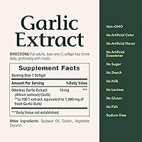 Vista 2 de Nature's Bounty Extracto de ajo 1000 mg cápsulas blandas 100 ea (paquete de 2)