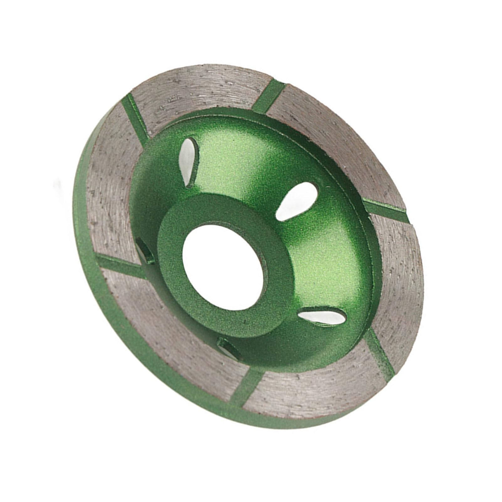 Concrete Grinding Wheel, 80mm Grinding Wheel Cup Disc, Wheel Cup Cutting Disc, Angle Grinder Wheels for Concrete Marble Granite(Green)