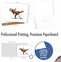 Vista 2 de The Best Card Company - 10 notas de agradecimiento en caja con sobres, varios artículos de papelería para decir gracias para hombres y mujeres - Zoo