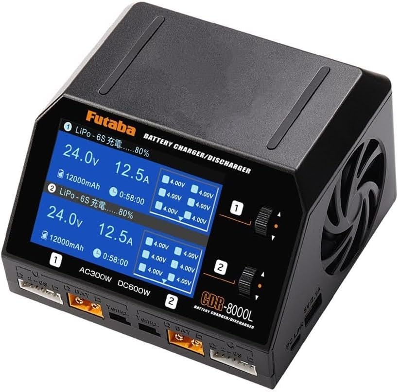 CDR-8000L 充電器　、Ultra PowerUP-D200 Amazon.co.jp: FUTABA CDR-8000L充電器＆UP-D200外部放電器セット(2025